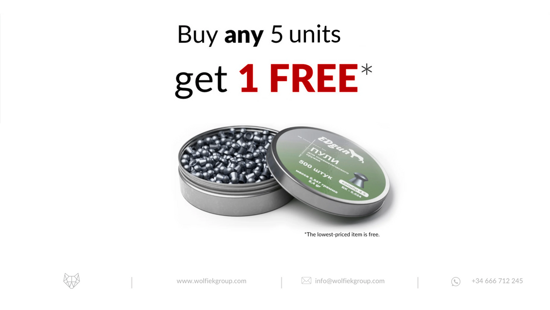 EDgun Premium Airgun Pellets - Cal .177 (4.52mm) | 0.55g (8.4gr)