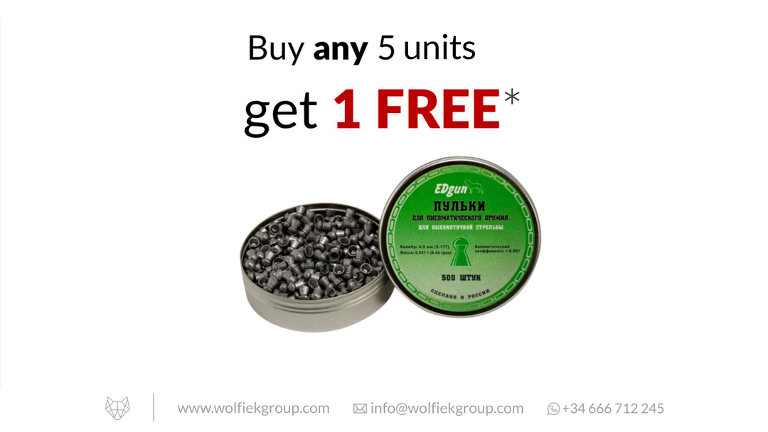 EDgun Premium Airgun Pellets (2019) - Cal .177 (4.52mm) | 0.55g (8.4gr)