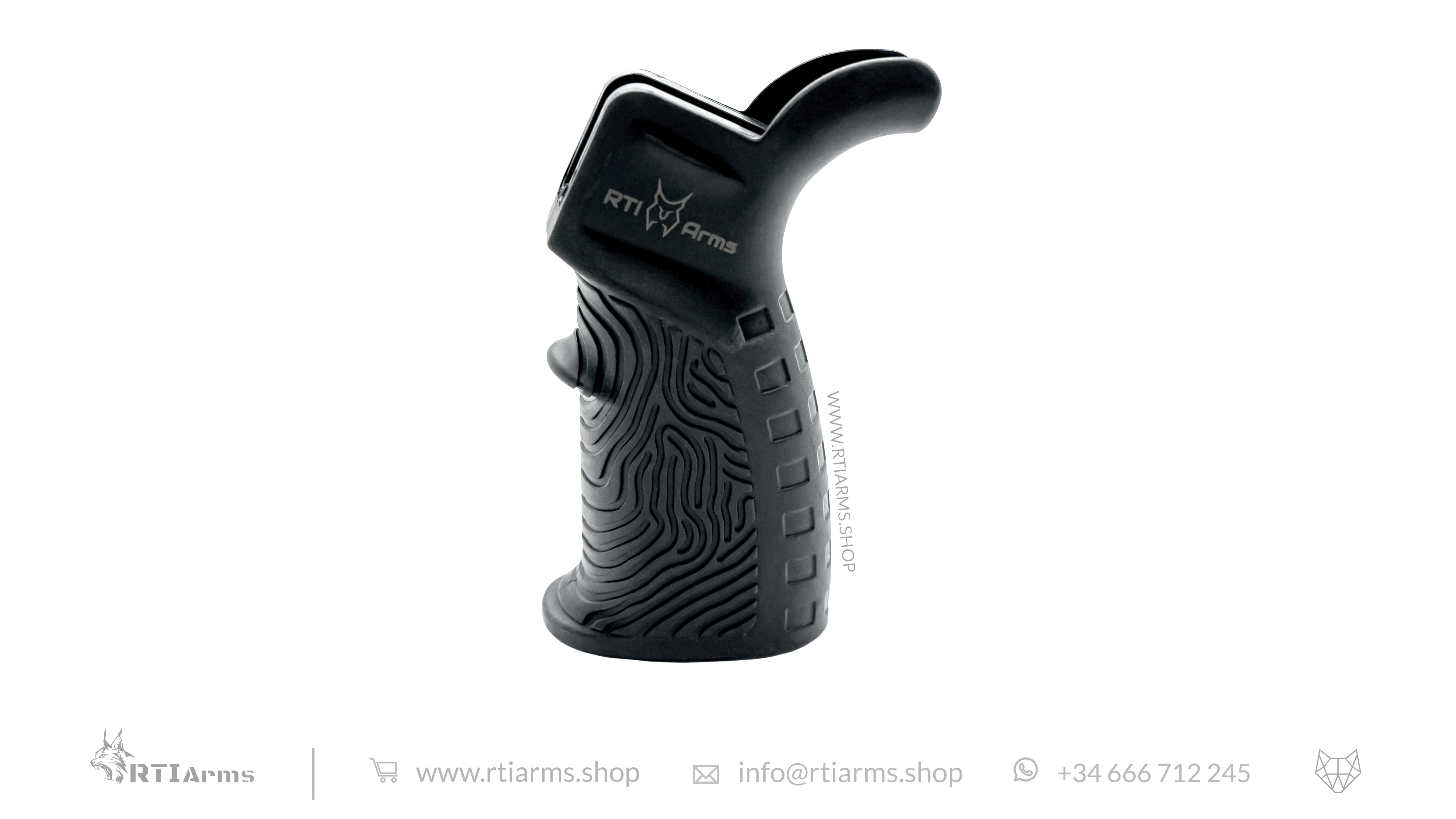RTI Mora Rubberised Grip with Beavertail Black – RTI ARMS SHOP