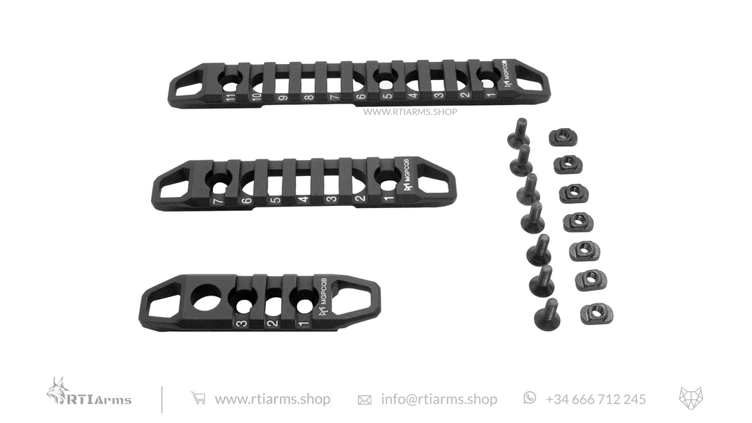 M-Lok picatinny 3pcs set (3 lenghts)