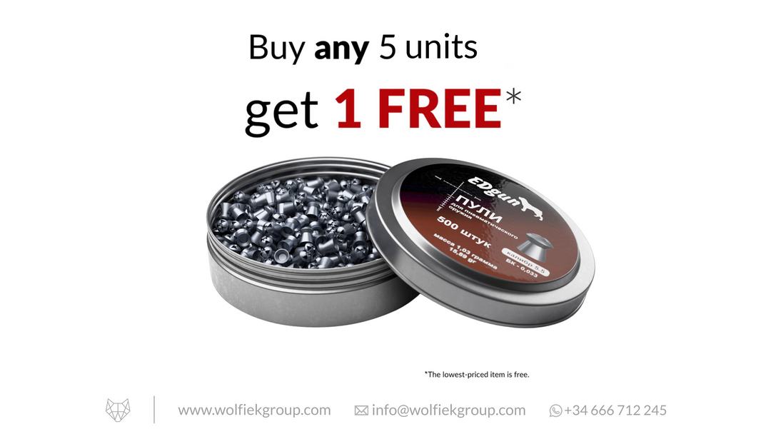 EDgun Premium Airgun Pellets (2019) - Cal .22 (5.52mm) | 1.03g (15.89gr)
