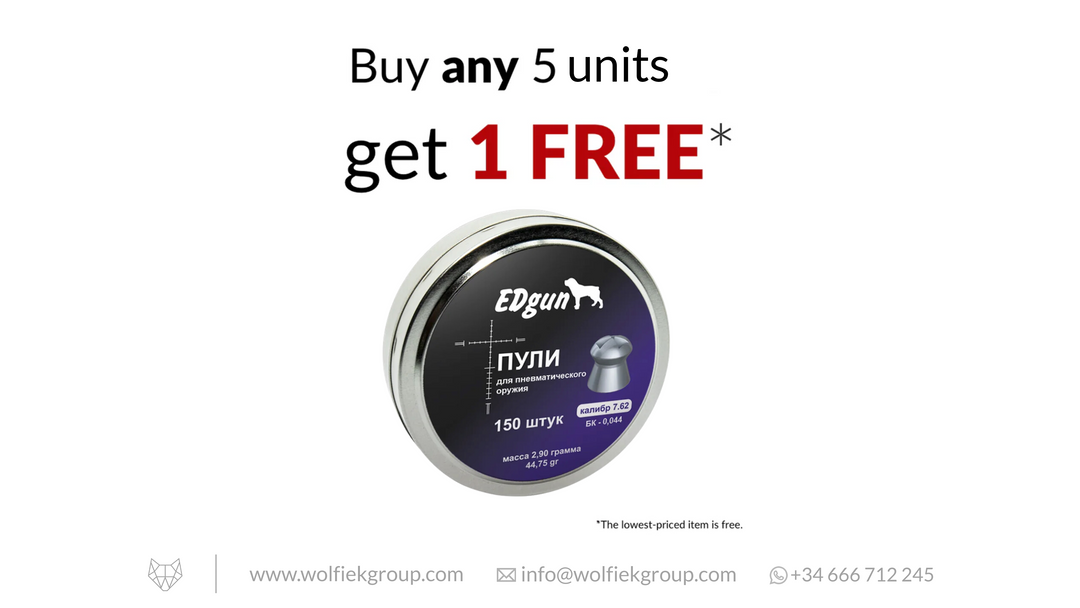 EDgun Hades Airgun Pellets - Cal .30 (7.62mm) | 2.90g (44.75gr)