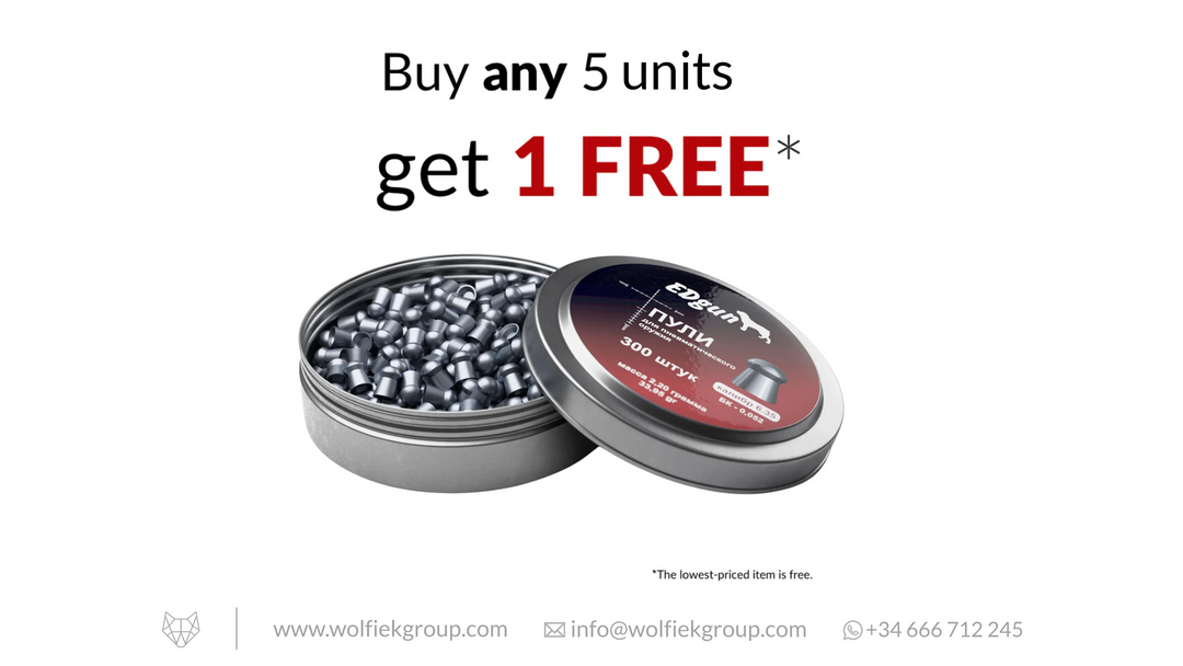 EDgun Premium Airgun Pellets - Cal .25 (6.35mm) | 2.20g (33.95gr)