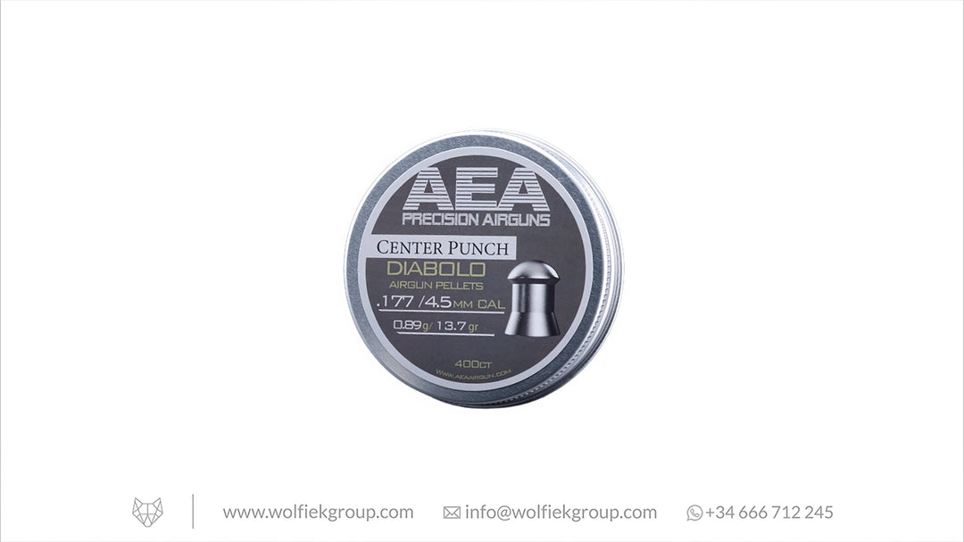 AEA Center Punch Diabolo Pellets · Domed · Cal .177 (4.5mm)