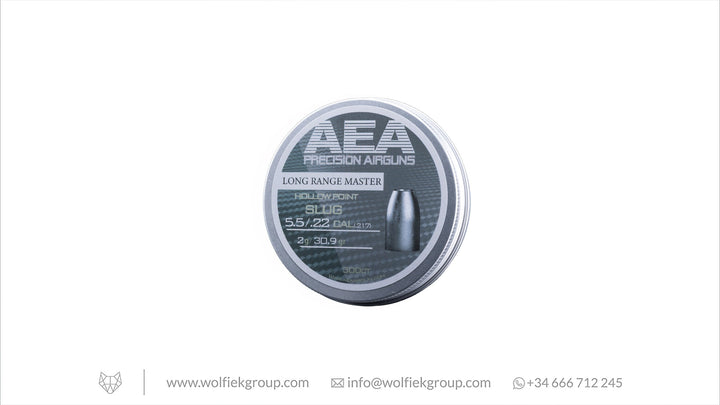 AEA Long Range Master Slugs · Hollow Point · Cal .22 (5.5mm)