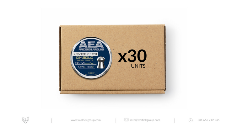 AEA Master Box Center Punch Diabolo Pellets · Domed · Cal .22 (5.5mm)