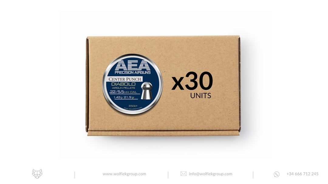 AEA Master Box Center Punch Diabolo Pellets · Domed · Cal .22 (5.5mm)