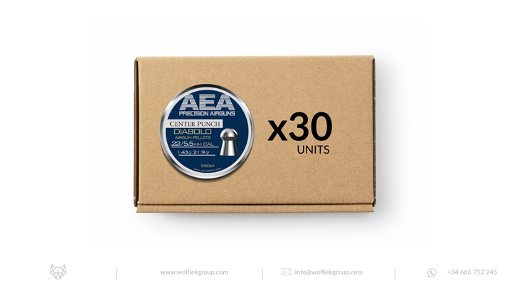 AEA Master Box Center Punch Diabolo Pellets · Domed · Cal .22 (5.5mm)