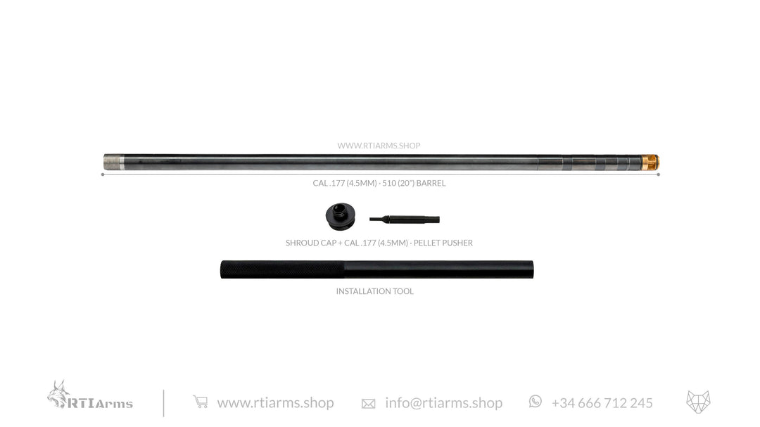 RTI · Lothar Walther Barrel  · 510mm (20") - Cal .177 (4.5mm)