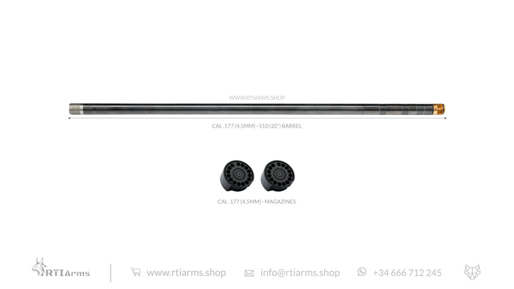 RTI · Lothar Walther Barrel  · 510mm (20") - Cal .177 (4.5mm)