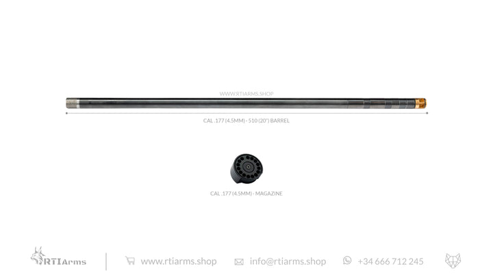 RTI · Lothar Walther Barrel  · 510mm (20") - Cal .177 (4.5mm)