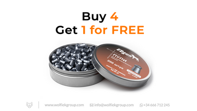 EDgun Premium Pellets · Cal .22 buy 4 get 1 for free