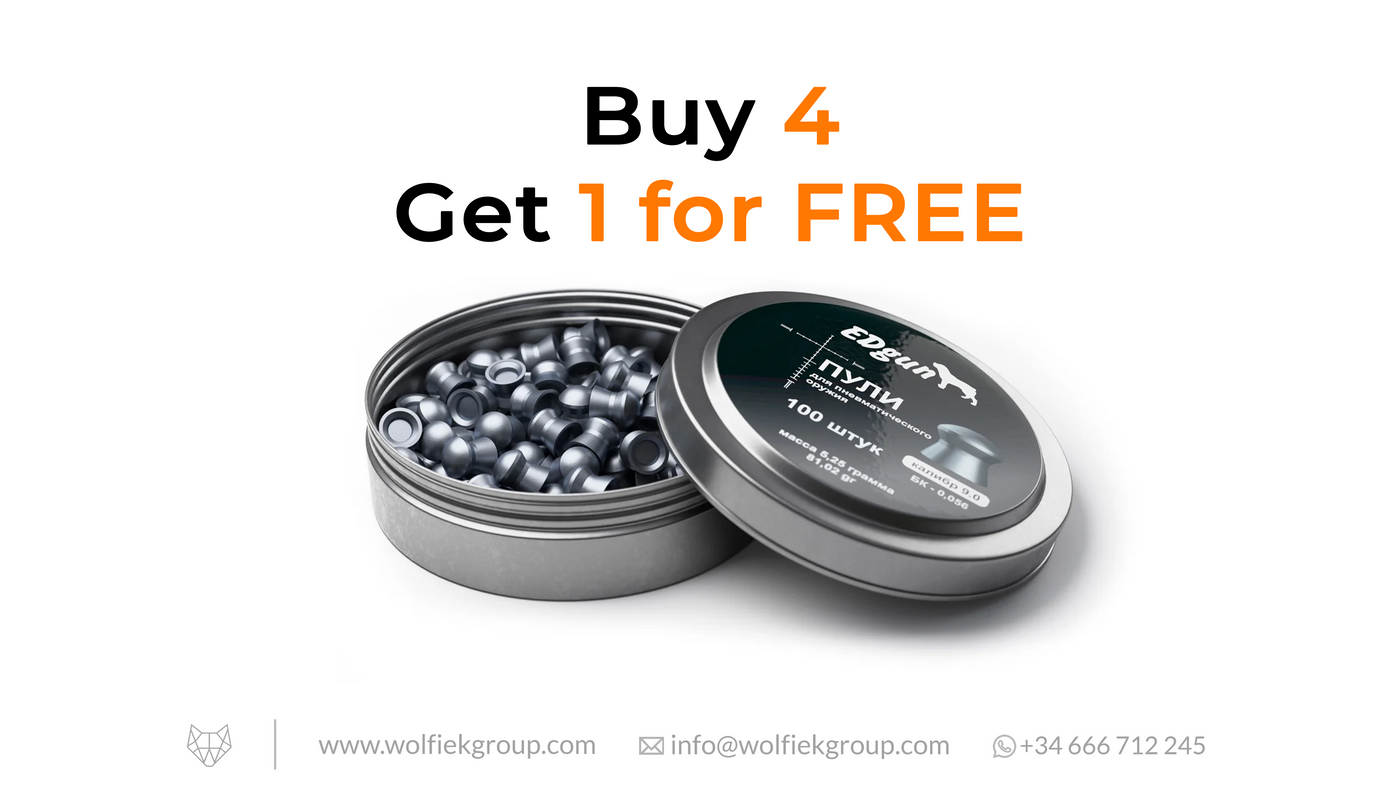 Edgun pellets box buy 4 get 1 for free