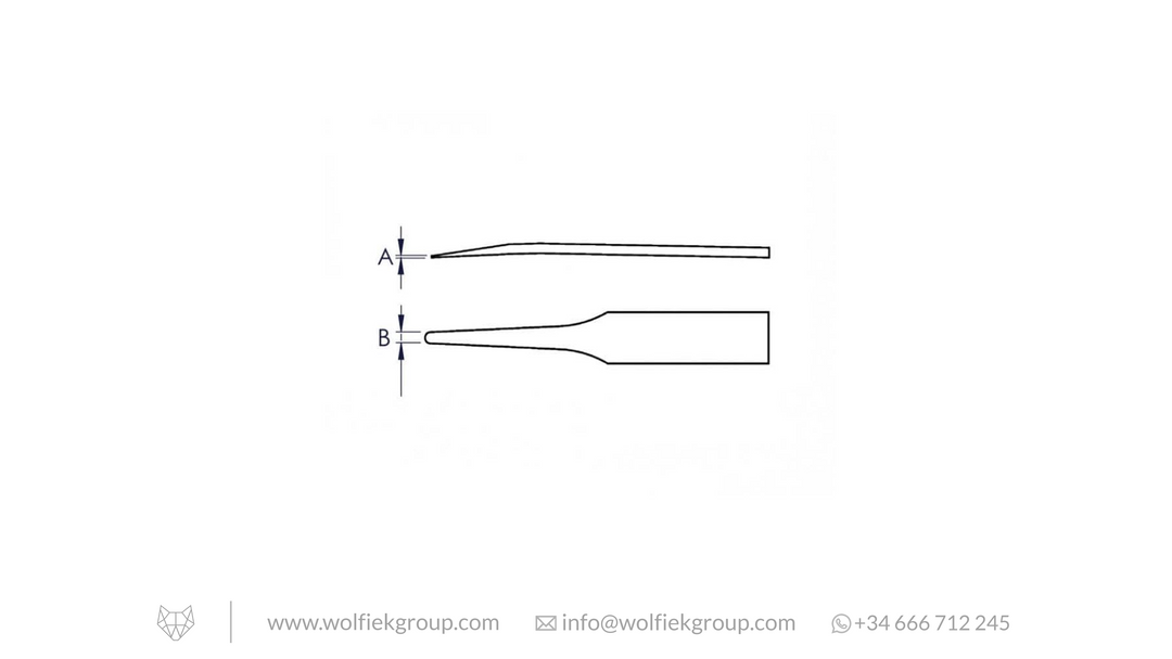 Carbon Fiber Plastic Tweezers diagram