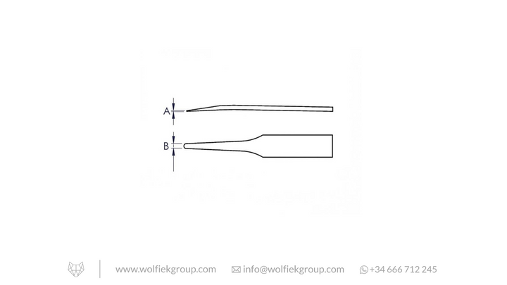 Carbon Fiber Plastic Tweezers diagram