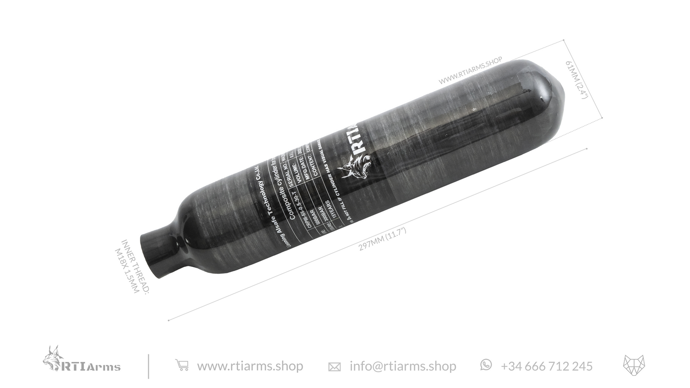 RTI Carbon Fiber Bottle 500cc (0,5 L)