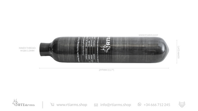 RTI Carbon Fiber Bottle 500cc (0,5 L)