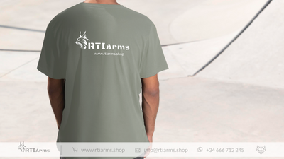RTI Arms Shop Green T-Shirt back