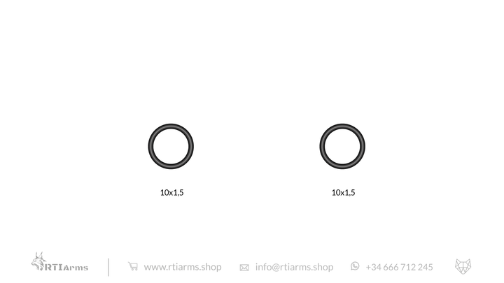 RTI two O-rings 10x1,5