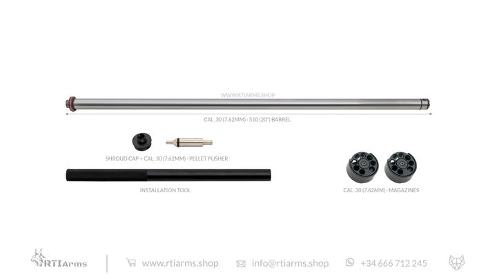RTI · Lothar Walther Barrel  · 510mm (20") - Cal .30 (7.62mm)
