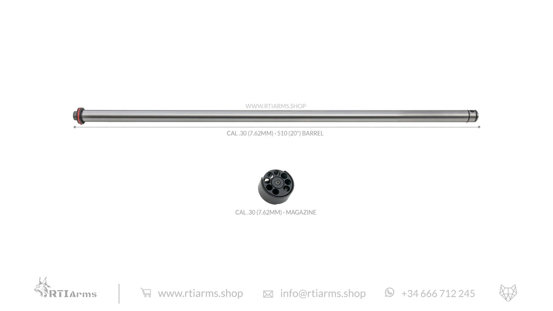 RTI · Lothar Walther Barrel  · 510mm (20") - Cal .30 (7.62mm)