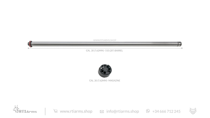 RTI · Lothar Walther Barrel  · 510mm (20") - Cal .30 (7.62mm)