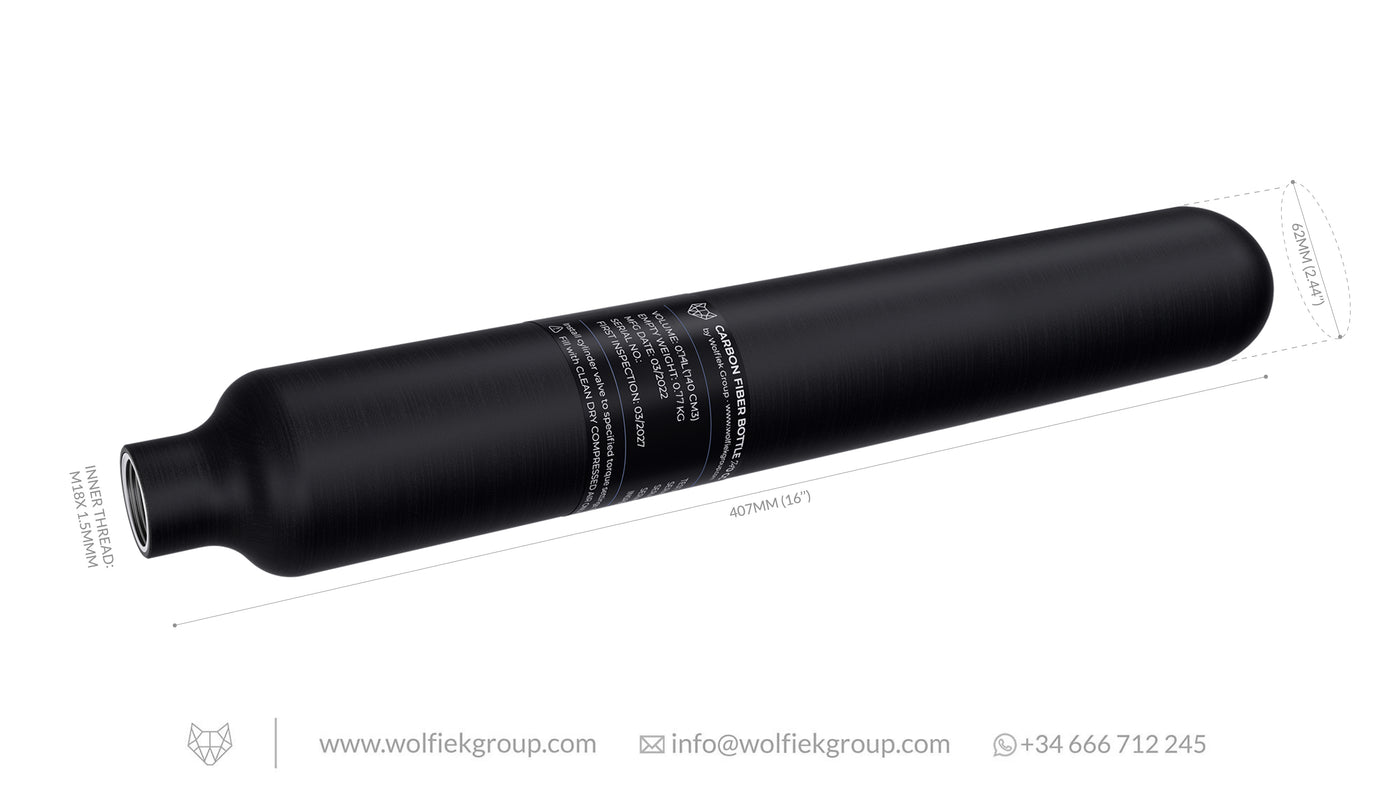 Carbon Fiber Bottle 740cc
